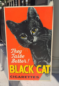 Wanted: Black Cat Cigarette sign