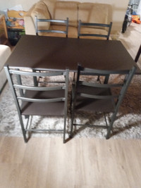 Nice STARTER KITCHEN TABLE SET TABLE AND FOUR CHAIRS