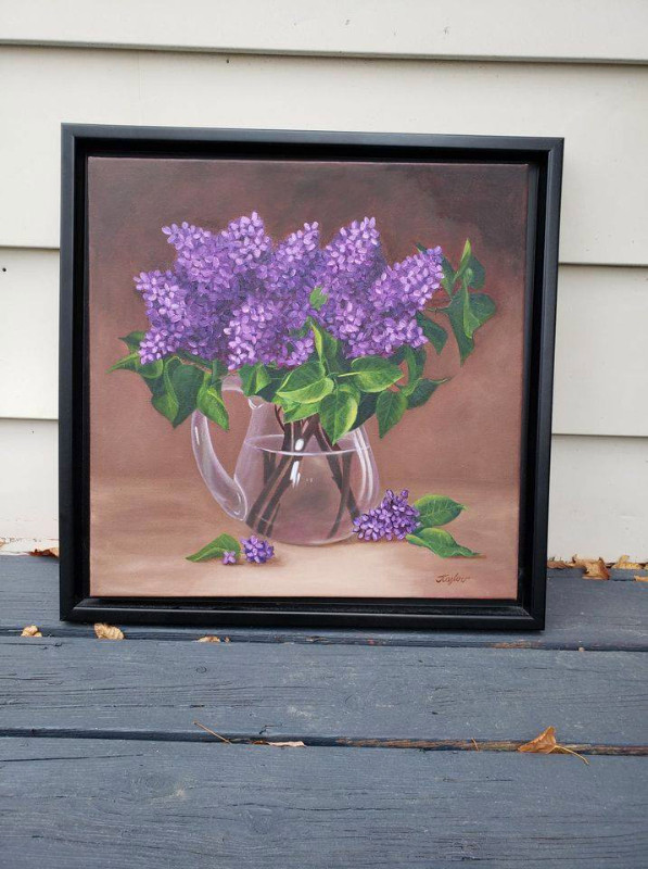 Peinture à l'huile. Lilacs. dans Art et objets de collection  à Ville de Montréal - Image 2