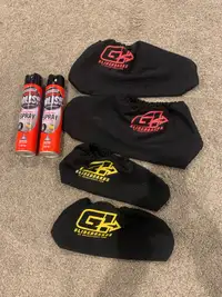 2 Pairs of New Slideboard Booties and Extreme Glide Polish