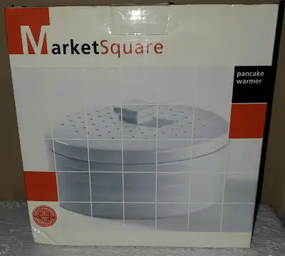 New MARKET SQUARE ceramic pancake warmer is multifunctional, as it also keeps french toast, tortilla...