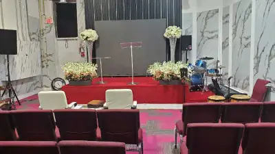 Spacious church auditorium available for worship services, meetings, conferences, community events,...