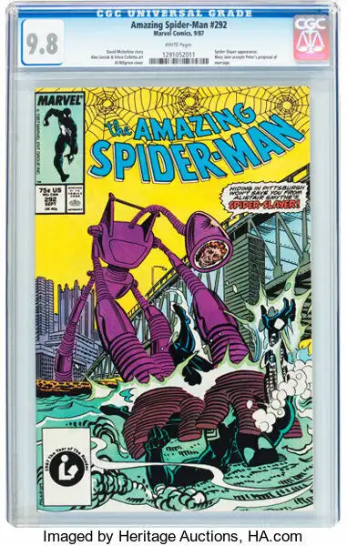 THE AMAZING SPIDER-MAN 292 CGC  9.8, View more