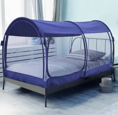 POP UP Mosquito Net, Twin Bed Canopy, Navy, View more
