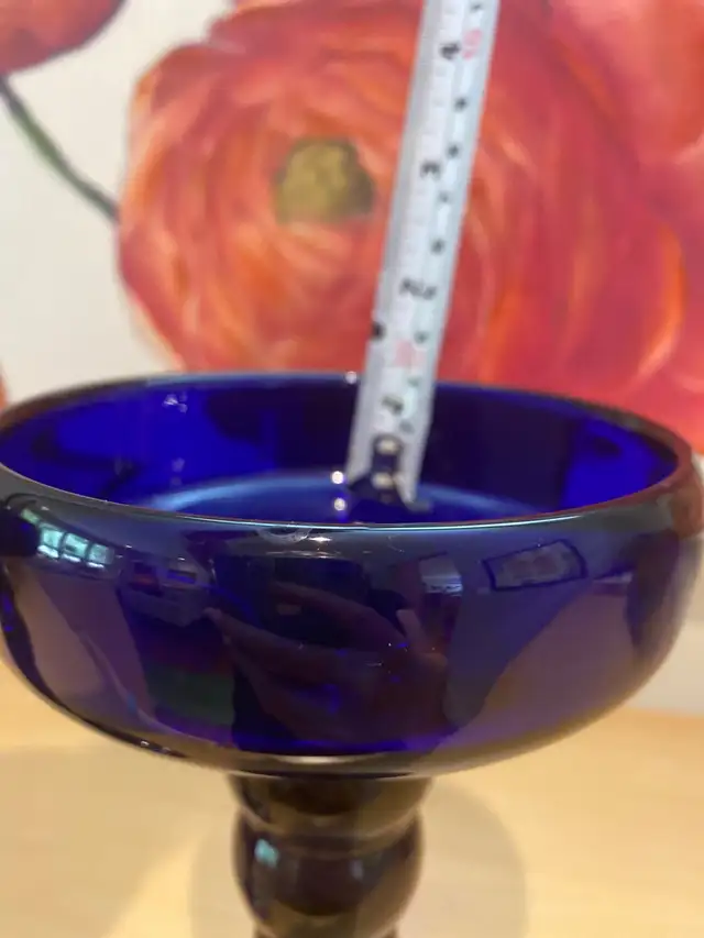 Cobalt blue glass candle holders in Home Décor & Accents in Edmonton - Image 5
