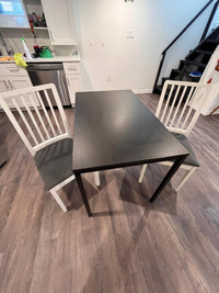 Dining table with two chairs for sale