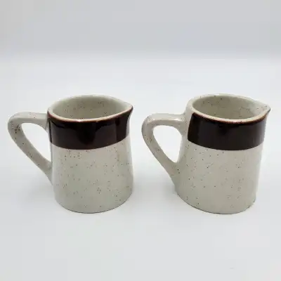 Duraline Super Vitrified Small Creamers Hotelware England Brown, View more