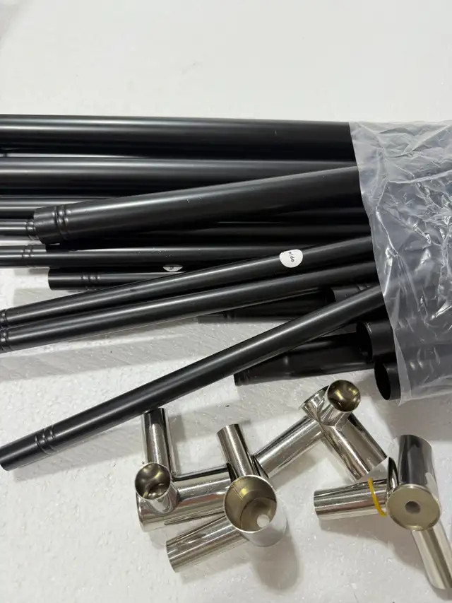 Full Size Stainless Steel Canopy Bed Frame – 4 Corner Poles in Bedding in St. Catharines - Image 5