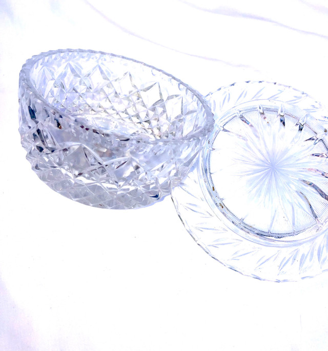 Crystal Round Butter Dish in Kitchen & Dining Wares in City of Toronto - Image 4