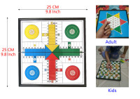 3in1 Board Game Folding Magnetic Ludo Checker Snakes NEW On Sale