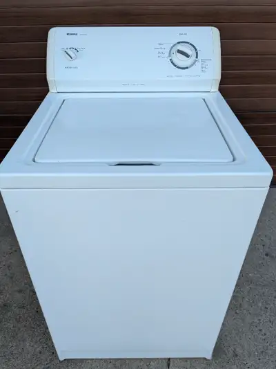 For sale is a working great apartment-sized 24"-wide top load washer Kenmore model 110.17112600. It...