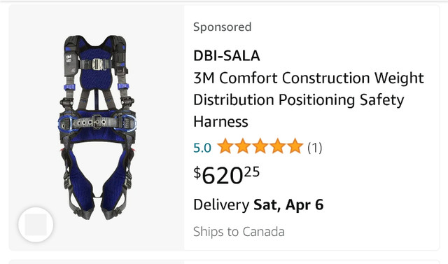 *REDUCED * 5 Sala Exofit Fall Arrest Harnesses in Other in Calgary - Image 2