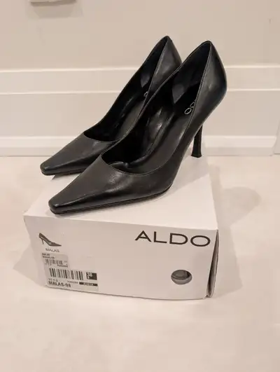 Aldo Malas 38B Women's Pointed Toe Heels Black Pump, View more