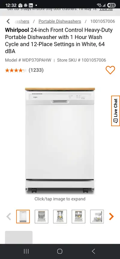 Whirlpool Dishwasher, View more