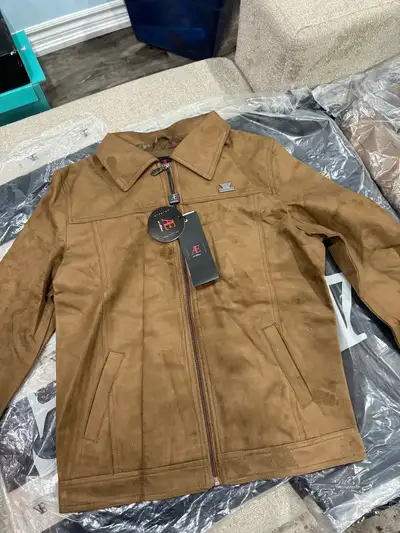 Italian Suede Leather Jacket (Men’s Small), View more