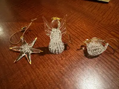 Spun Glass Tree Ornament Set, View more