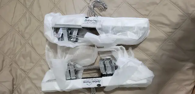 Hangers, pants or skirts, white color, 10 total qty, brand new in Other in Oakville / Halton Region - Image 8