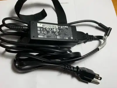 HP genuine OEM laptop adapter (blue tip), View more