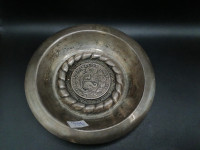 108g sterling silver saucer with pevuvion 1885 silver coin!!!!