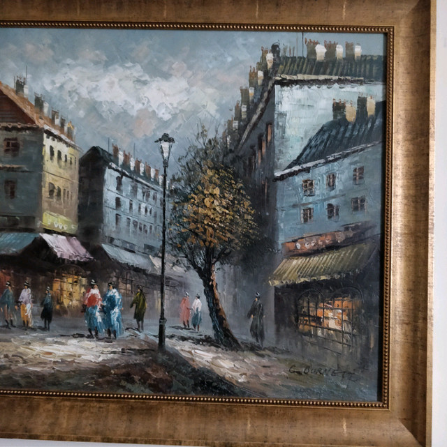 Vintage Large Oil Painting by Caroline Burnett in Arts & Collectibles in Oshawa / Durham Region - Image 2