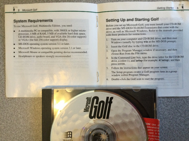 3 CD-Pebble Beach GOLF, Microsoft GOLFING, Add on Course D'Alene in PC Games in Oshawa / Durham Region - Image 3