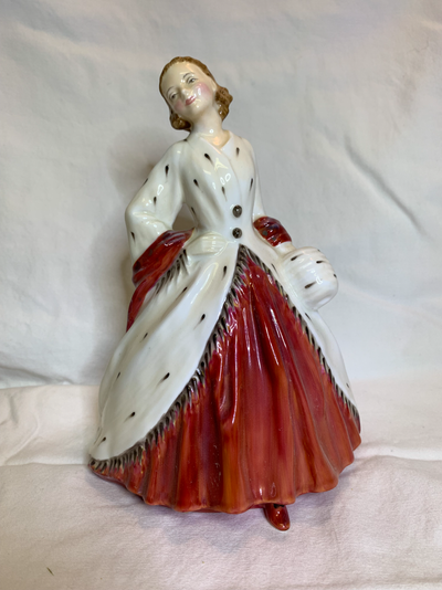 Signed Royal Doulton, "The Ermine Coat" HN 1981, View more