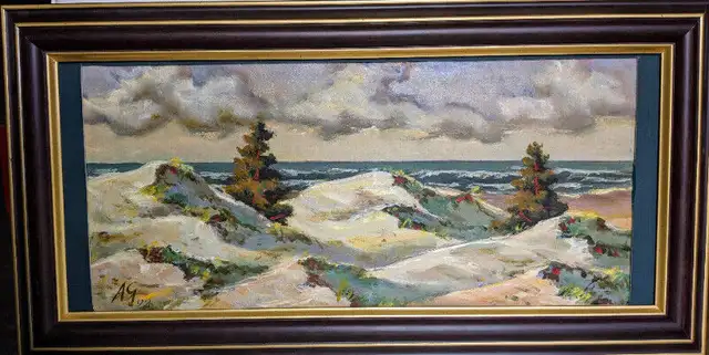 Original SeaScape Oil Painting on bord in Arts & Collectibles in Gatineau - Image 5