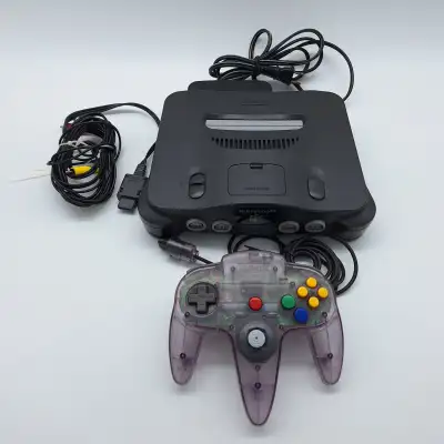 Nintendo 64 N64 Video Game Console NUS-001 Smoke/Clear Black, View more