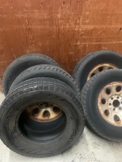 Four on rims one spare