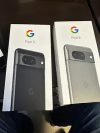 Two Google Pixel 8 Brand New black and grey $575 each