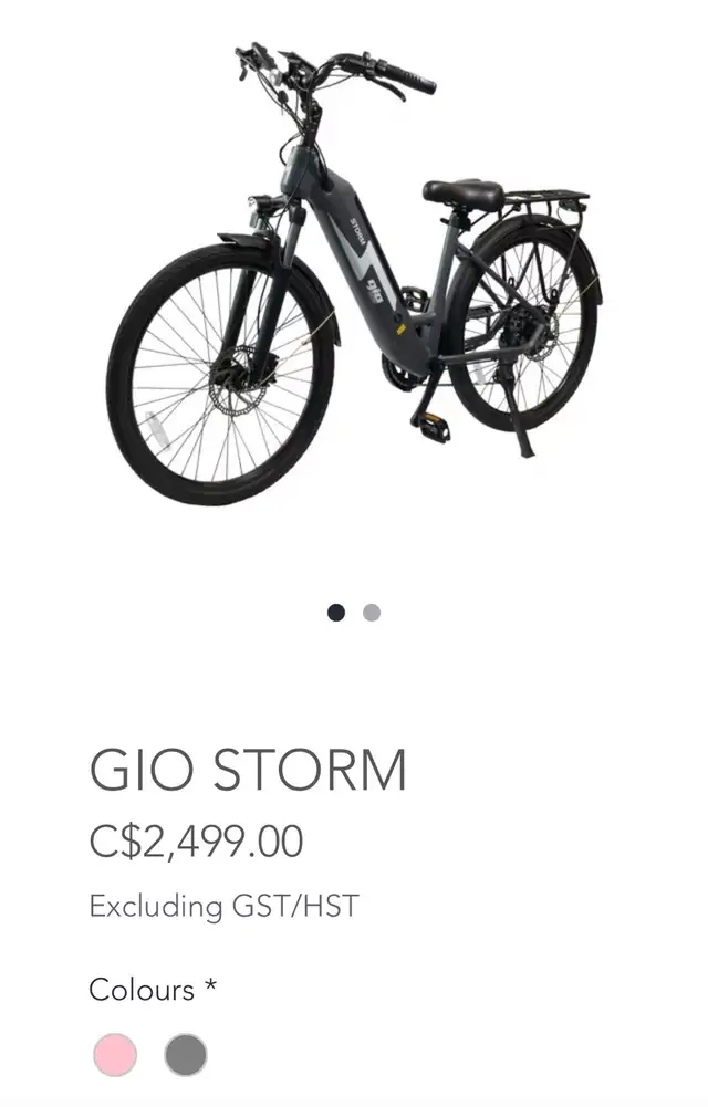GIO Storm Ebike in eBike in Strathcona County - Image 4