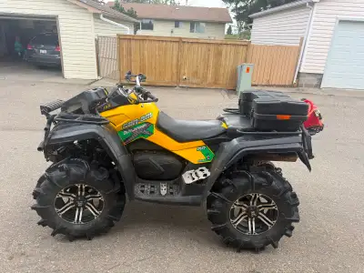 2012 Can-Am Outlander XMR 800 Gorilla Edition Electric Power Steering HMF Swamp series Muffler Chipp...