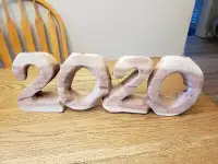 2020 Wood Carved Sign