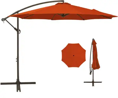 Patio umbrella is in box and new condition. Dimensions are included in the 2nd picture Thanks for vi...
