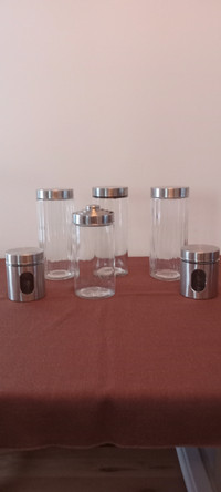 Glass and Stainless Steel Canisters
