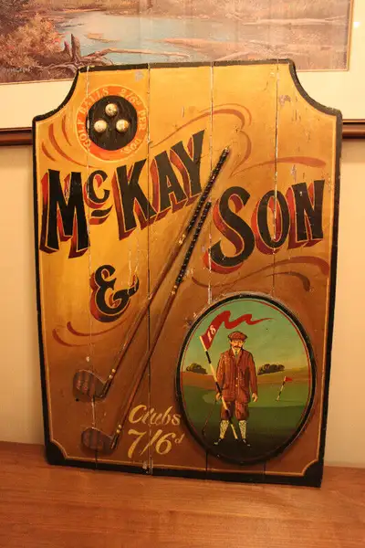 Vintage McKay & Son Golf antique wood sign Very Old sign, rustic look , cannot determine where from...