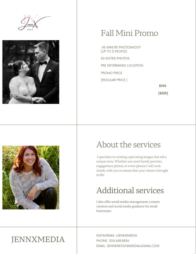 Fall Mini Photo Sessions - Now Booking! - Winnipeg in Photography & Video in Winnipeg