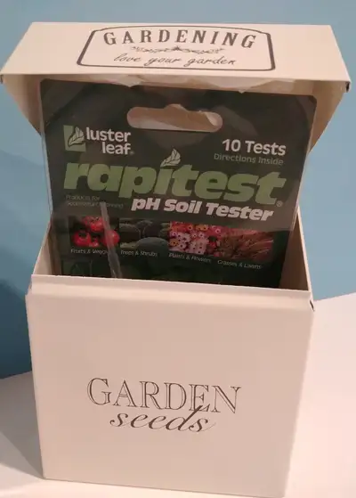 Soil Testing Kit and Garden Seed Box, View more