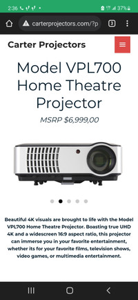 Projector and screen combo