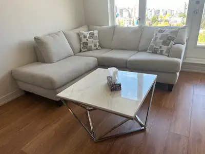 Light-Grey Sectional Sofa (The Brick)- exceptional price, View more