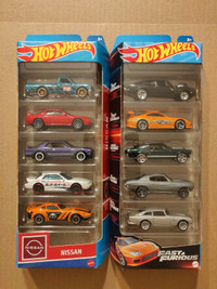 New Hot Wheels 5 Pack Fast & Furious Nissan 1:64 diecast car JDM