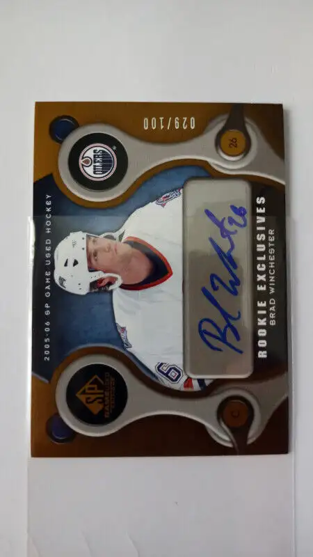 2005-06 SP Game Used Rookie Exclusive Autographs Brad Winchester in Arts & Collectibles in St. Catharines - Image 3