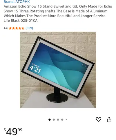 ATOPHK Amazon Echo Show 15 Stand - Black, View more