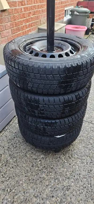195/65 R15 Used for only 2 seasons. Good tread comes with rims Came off VW Golf mk5 Toyo + Farroad