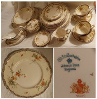 LOVELY COLLECTION OF "NINGPO" STAFFORDSHIRE CHINA (JOHNSON BROS)