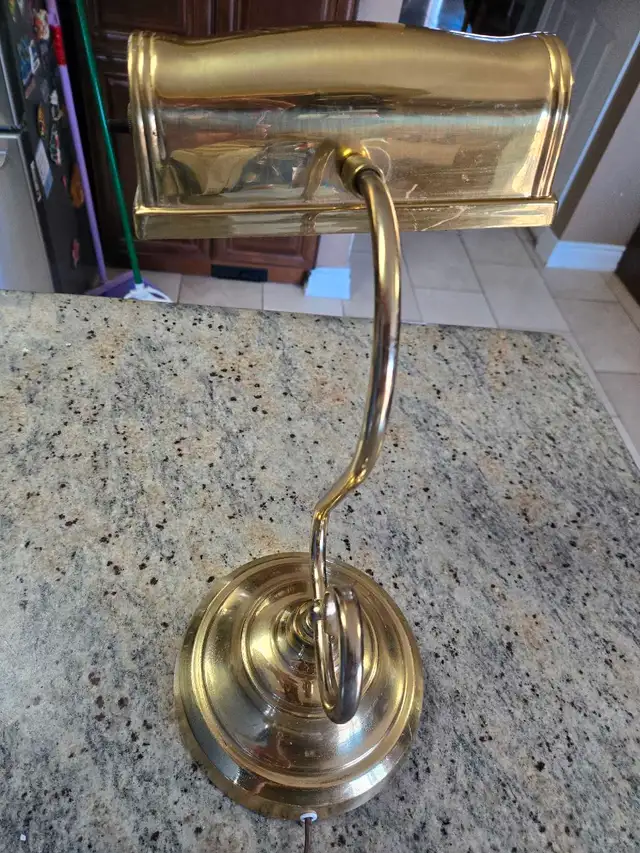 14" Brass Desk Lamp in Indoor Lighting & Fans in Oakville / Halton Region - Image 8
