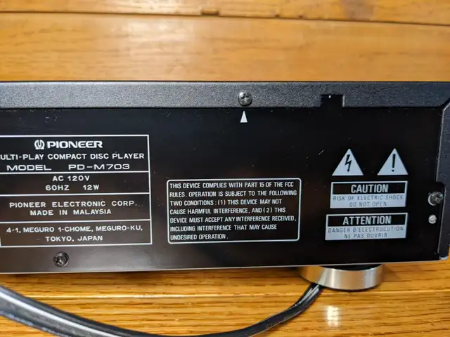 I deliver! pioneer multi play compact disc player PD-M703 in Stereo Systems & Home Theatre in St. Albert - Image 3