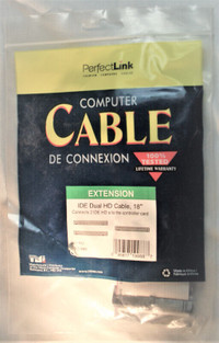 Câble interne CD, disque dur, DVD IDE IDE ATA-66 double lecteur
