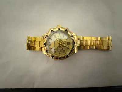 Men’s gold watch , View more