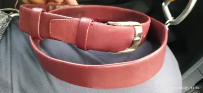 Genuine Italian leather belts Frank Daniel italian Leather belt - 35$ Size 40 Folded type design Gen...